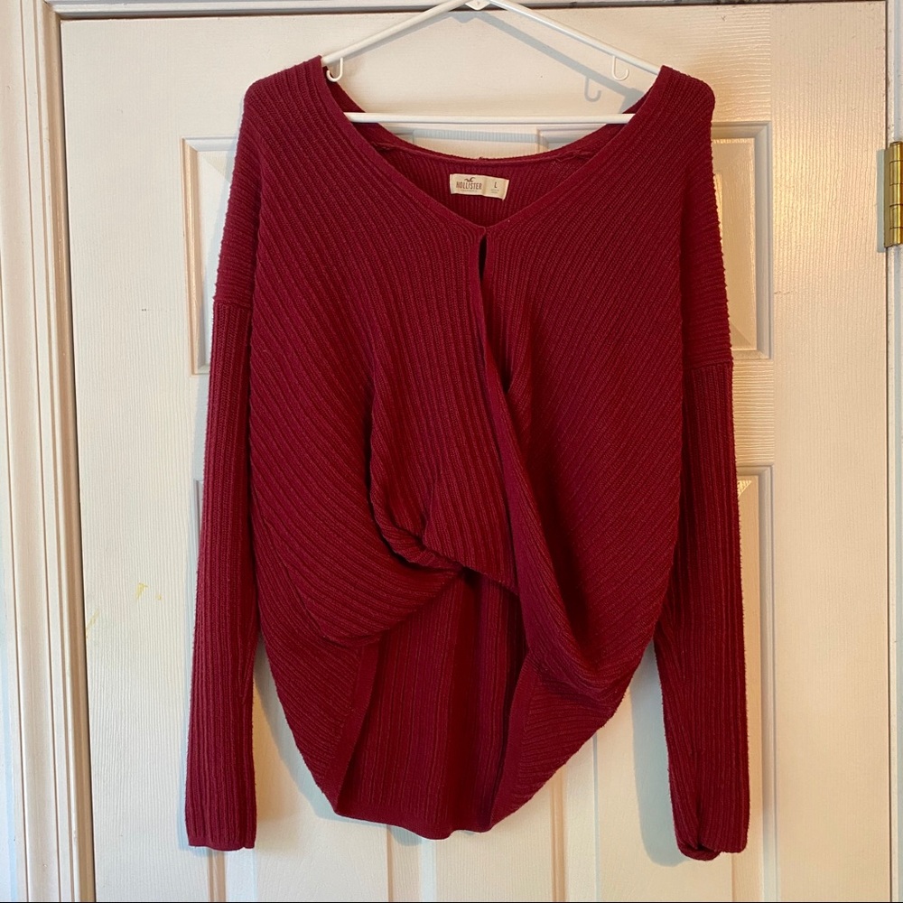 Maroon Hollister Sweater